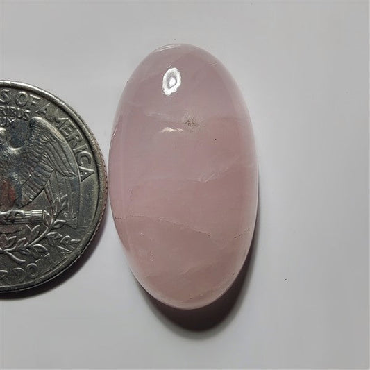 Rose Quartz gemstone cabochon - natural crystal healing stone for jewelry making by SemiPreciousCabs