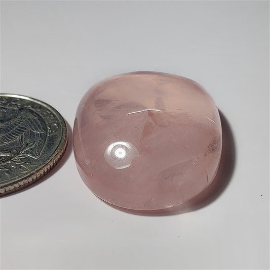 Rose Quartz gemstone cabochon - natural crystal healing stone for jewelry making by SemiPreciousCabs