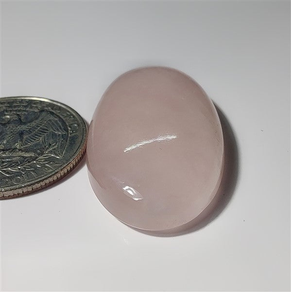 Rose Quartz gemstone cabochon - natural crystal healing stone for jewelry making by SemiPreciousCabs