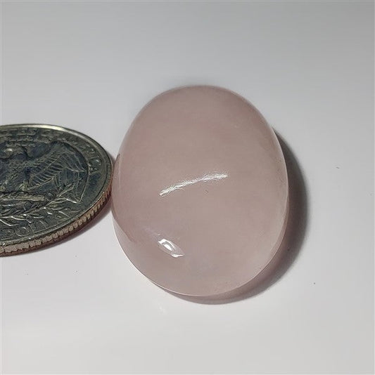 Rose Quartz gemstone cabochon - natural crystal healing stone for jewelry making by SemiPreciousCabs