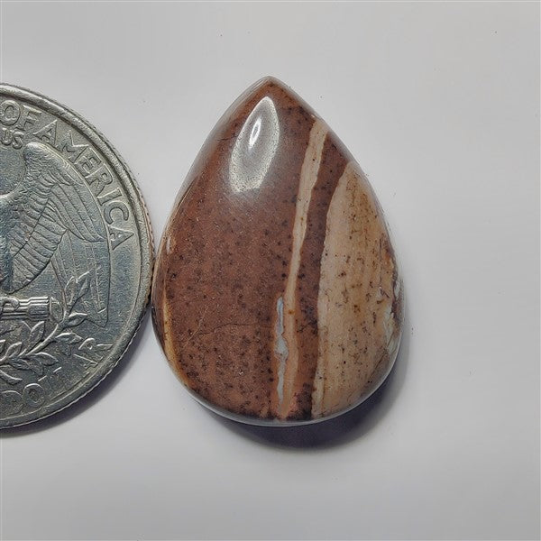 Coconut Jasper gemstone cabochon - natural crystal healing stone for jewelry making by SemiPreciousCabs