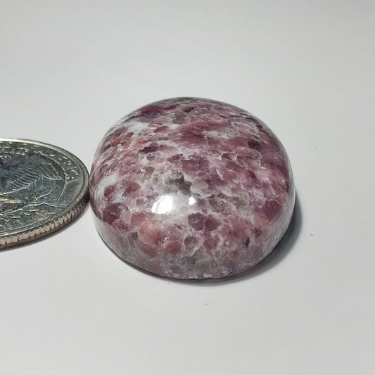 Lapidolite gemstone cabochon - natural crystal healing stone for jewelry making by SemiPreciousCabs