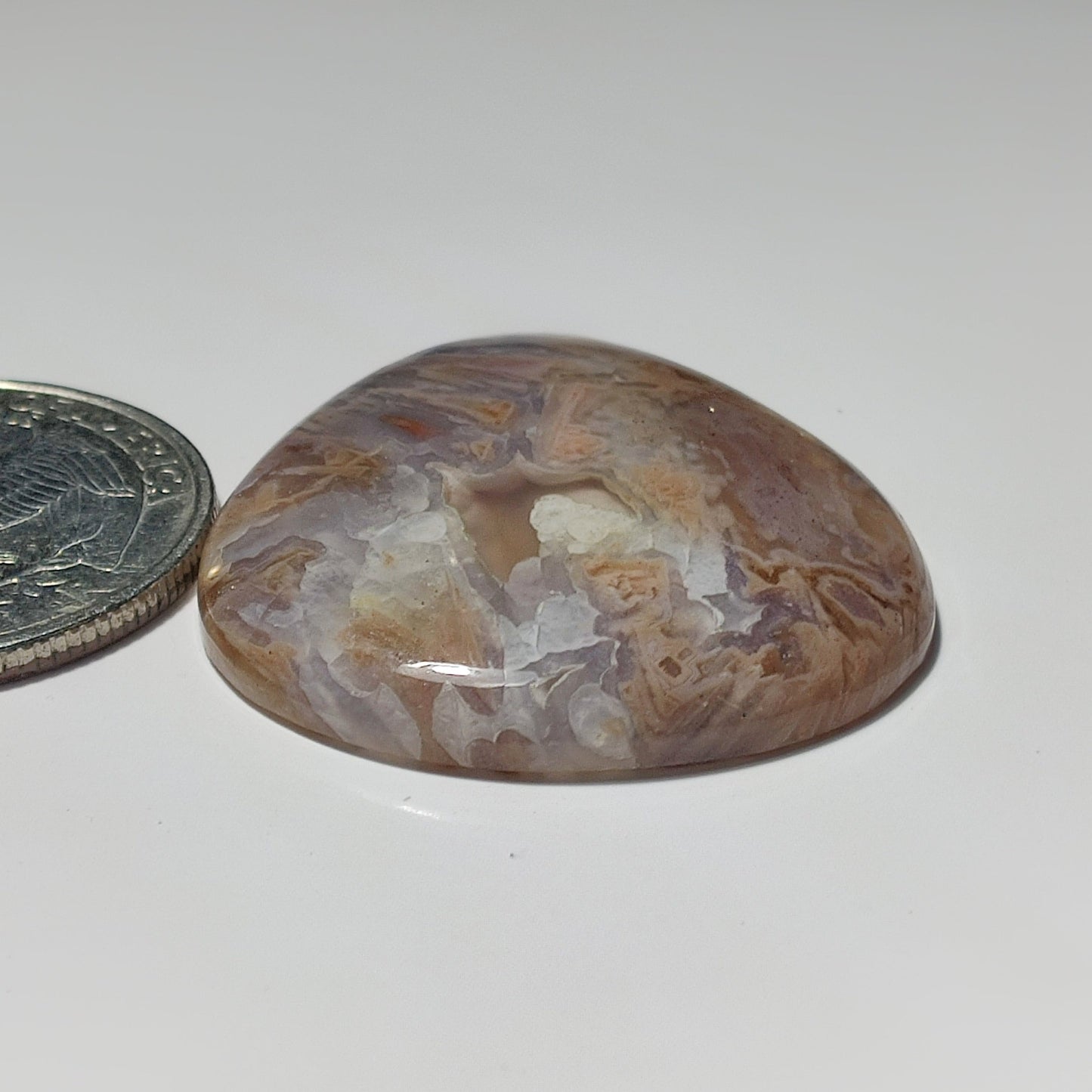 Turkish Stick Agate gemstone cabochon - natural crystal healing stone for jewelry making by SemiPreciousCabs