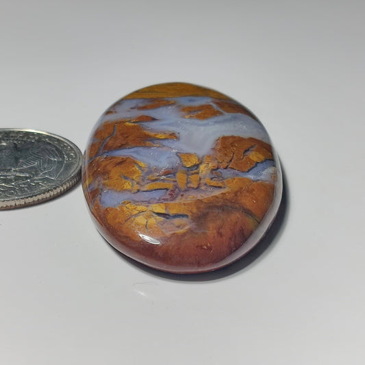 Thunder Agate gemstone cabochon - natural crystal healing stone for jewelry making by SemiPreciousCabs