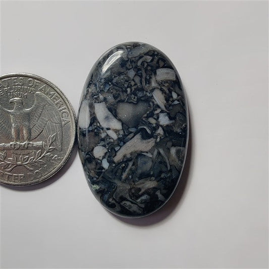 Orthoceras gemstone cabochon - natural crystal healing stone for jewelry making by SemiPreciousCabs