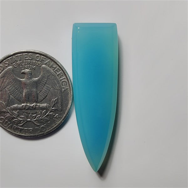 Chalcedony gemstone cabochon - natural crystal healing stone for jewelry making by SemiPreciousCabs
