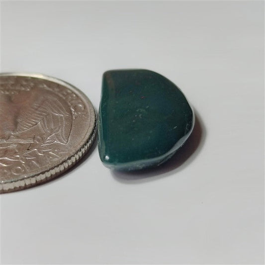 Blood Stone gemstone cabochon - natural crystal healing stone for jewelry making by SemiPreciousCabs