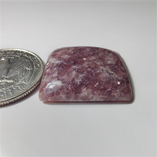 Lapidolite gemstone cabochon - natural crystal healing stone for jewelry making by SemiPreciousCabs