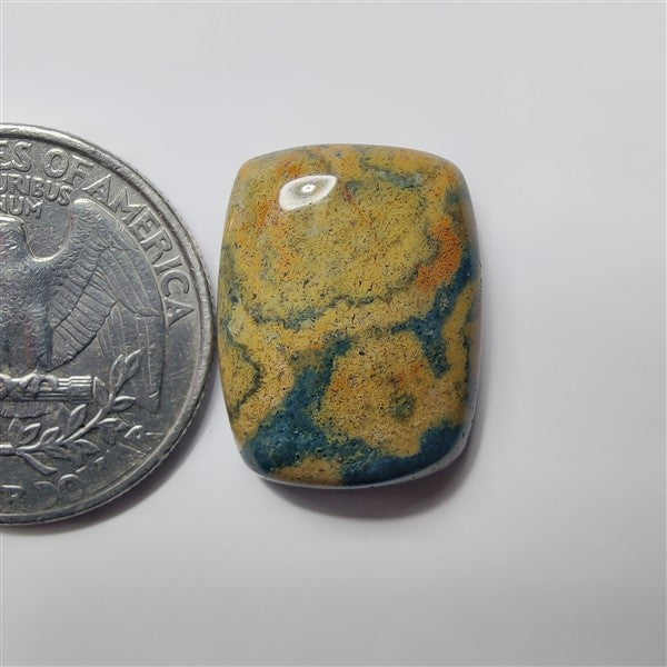 Ocean Jasper gemstone cabochon - natural crystal healing stone for jewelry making by SemiPreciousCabs