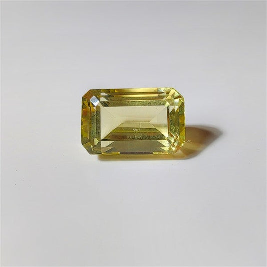 Faceted Lemon Quartz gemstone cabochon - natural crystal healing stone for jewelry making by SemiPreciousCabs