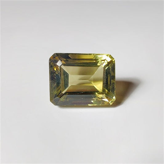 Faceted Lemon Quartz gemstone cabochon - natural crystal healing stone for jewelry making by SemiPreciousCabs