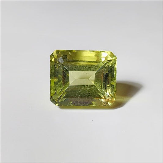 Faceted Lemon Quartz gemstone cabochon - natural crystal healing stone for jewelry making by SemiPreciousCabs