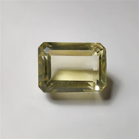 Faceted Lemon Quartz gemstone cabochon - natural crystal healing stone for jewelry making by SemiPreciousCabs