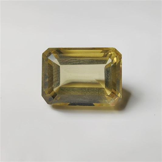 Faceted Lemon Quartz gemstone cabochon - natural crystal healing stone for jewelry making by SemiPreciousCabs