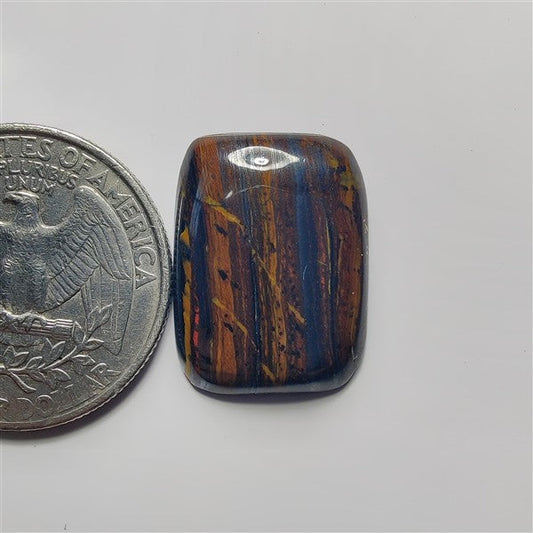 Iren Tiger gemstone cabochon - natural crystal healing stone for jewelry making by SemiPreciousCabs