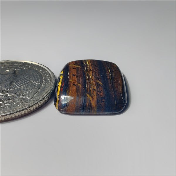 Iren Tiger gemstone cabochon - natural crystal healing stone for jewelry making by SemiPreciousCabs
