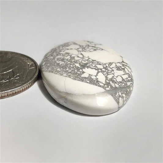 Howlite gemstone cabochon - natural crystal healing stone for jewelry making by SemiPreciousCabs
