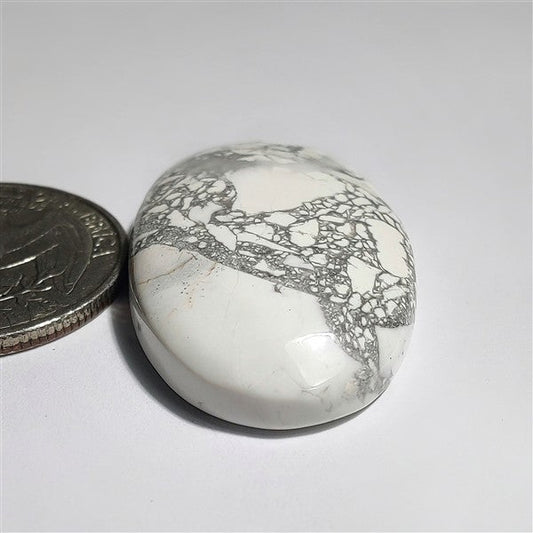 Howlite gemstone cabochon - natural crystal healing stone for jewelry making by SemiPreciousCabs