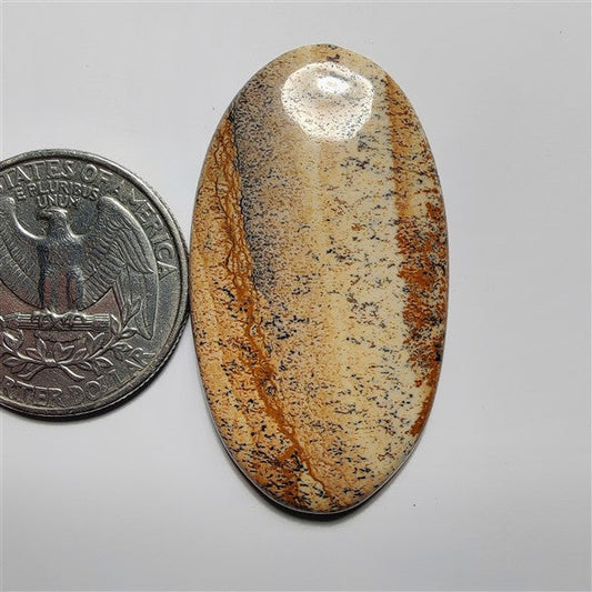 Picture Jasper gemstone cabochon - natural crystal healing stone for jewelry making by SemiPreciousCabs