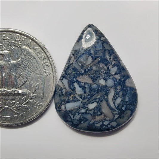 Orthoceras gemstone cabochon - natural crystal healing stone for jewelry making by SemiPreciousCabs
