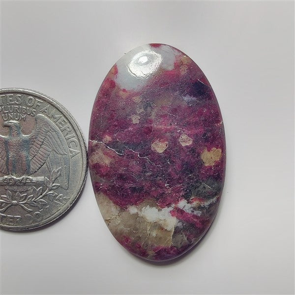 Ruby Fall gemstone cabochon - natural crystal healing stone for jewelry making by SemiPreciousCabs