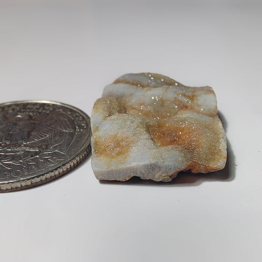 Desert Druzy gemstone cabochon - natural crystal healing stone for jewelry making by SemiPreciousCabs