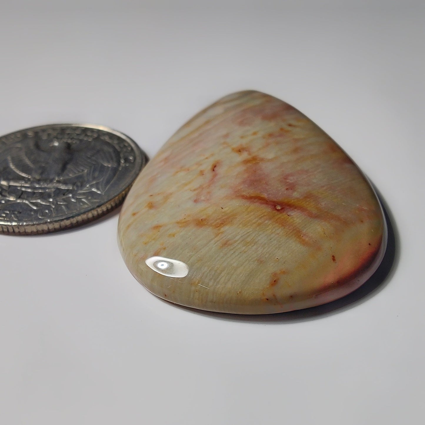 Polychrome Jasper gemstone cabochon - natural crystal healing stone for jewelry making by SemiPreciousCabs