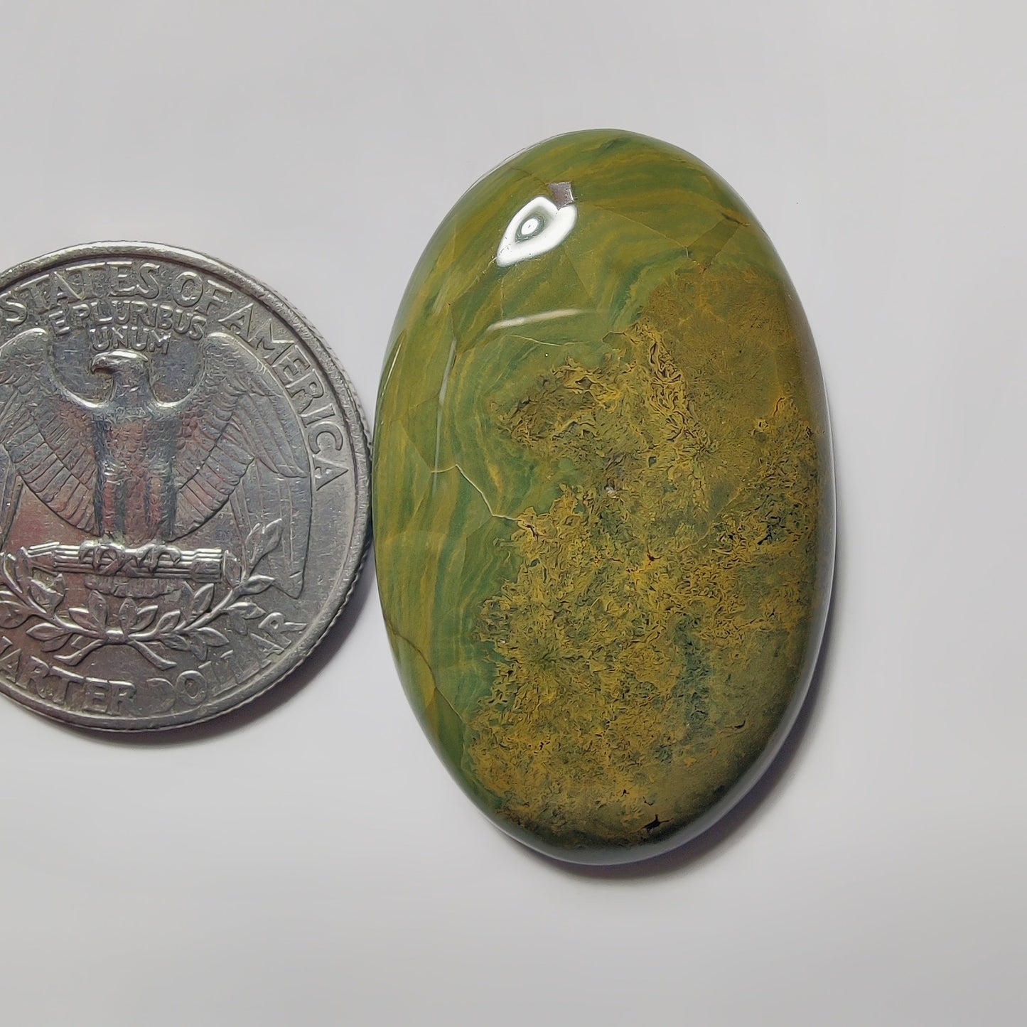 Ocean Jasper gemstone cabochon - natural crystal healing stone for jewelry making by SemiPreciousCabs