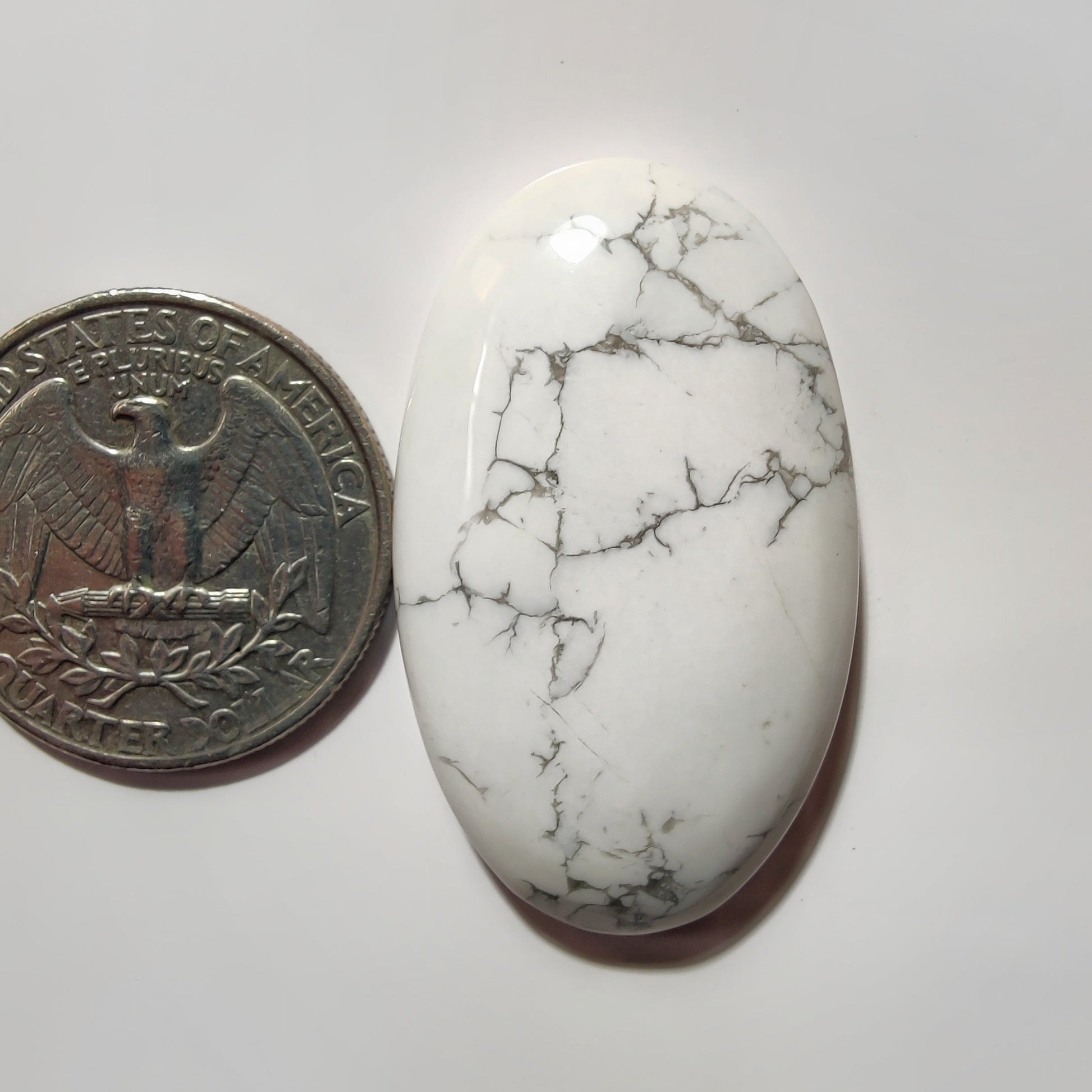 Howlite gemstone cabochon - natural crystal healing stone for jewelry making by SemiPreciousCabs