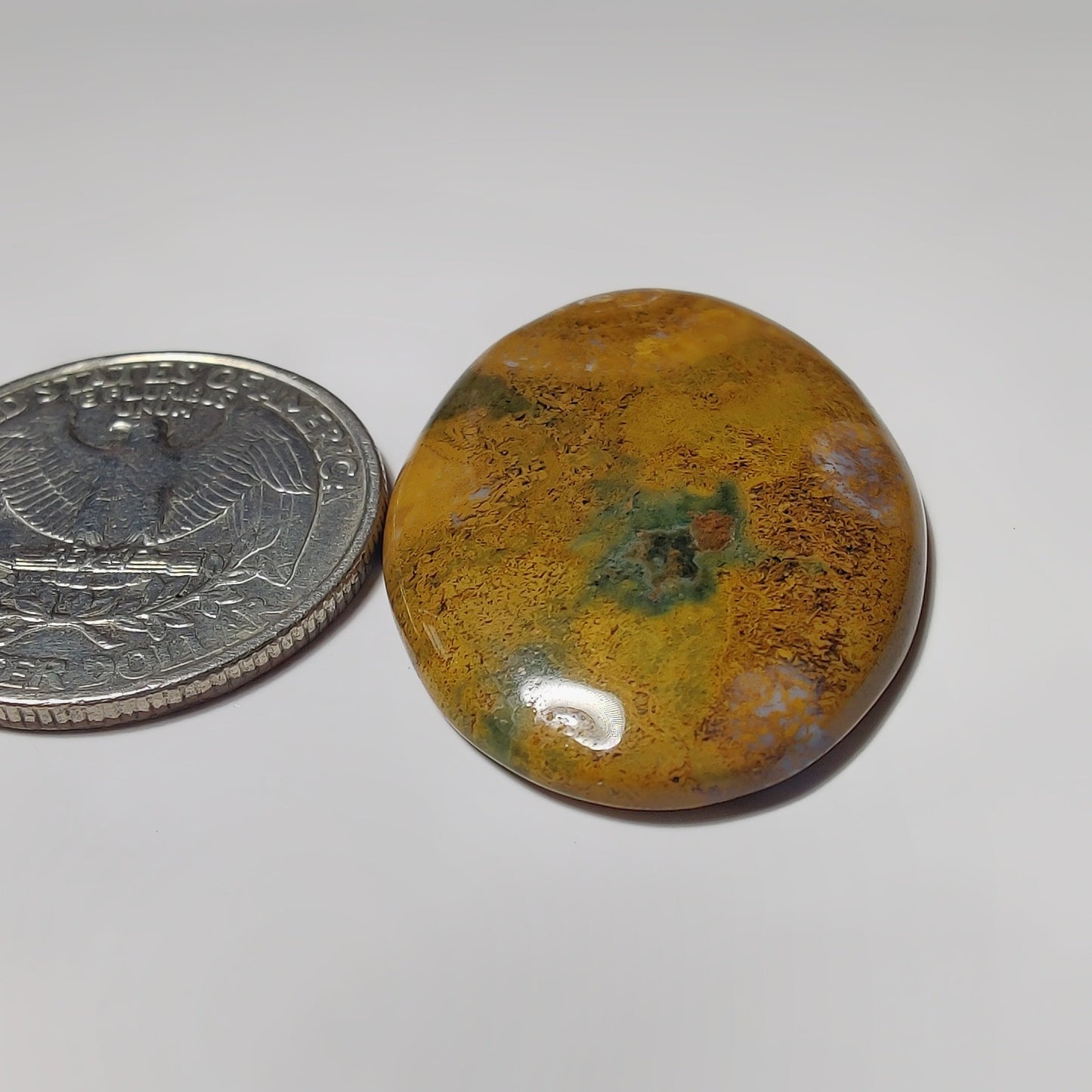 Ocean Jasper gemstone cabochon - natural crystal healing stone for jewelry making by SemiPreciousCabs