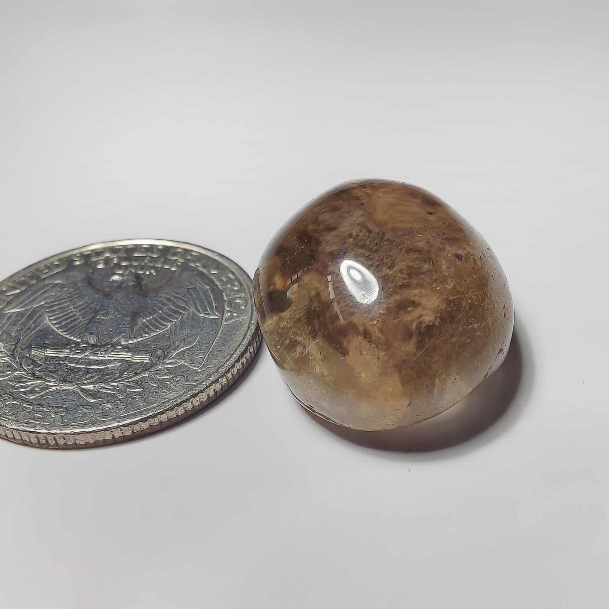 Lodolite gemstone cabochon - natural crystal healing stone for jewelry making by SemiPreciousCabs