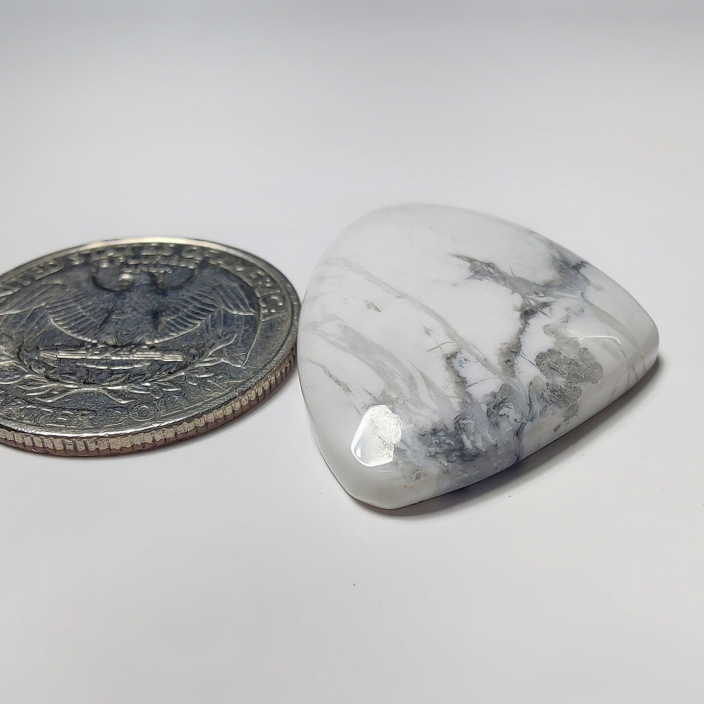 Howlite gemstone cabochon - natural crystal healing stone for jewelry making by SemiPreciousCabs
