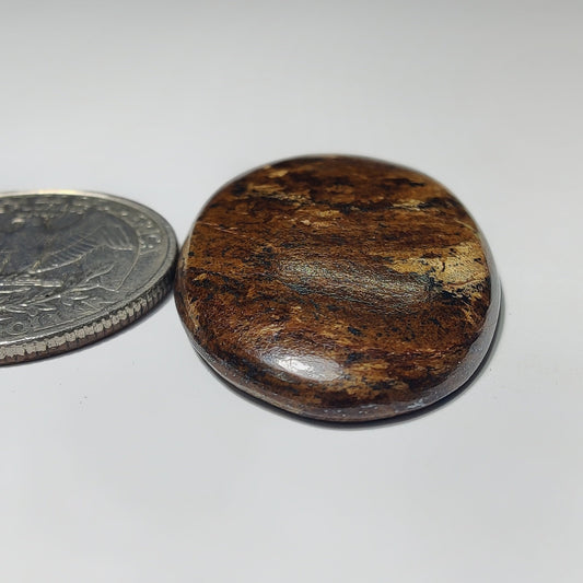 Bronzite gemstone cabochon - natural crystal healing stone for jewelry making by Gemivra