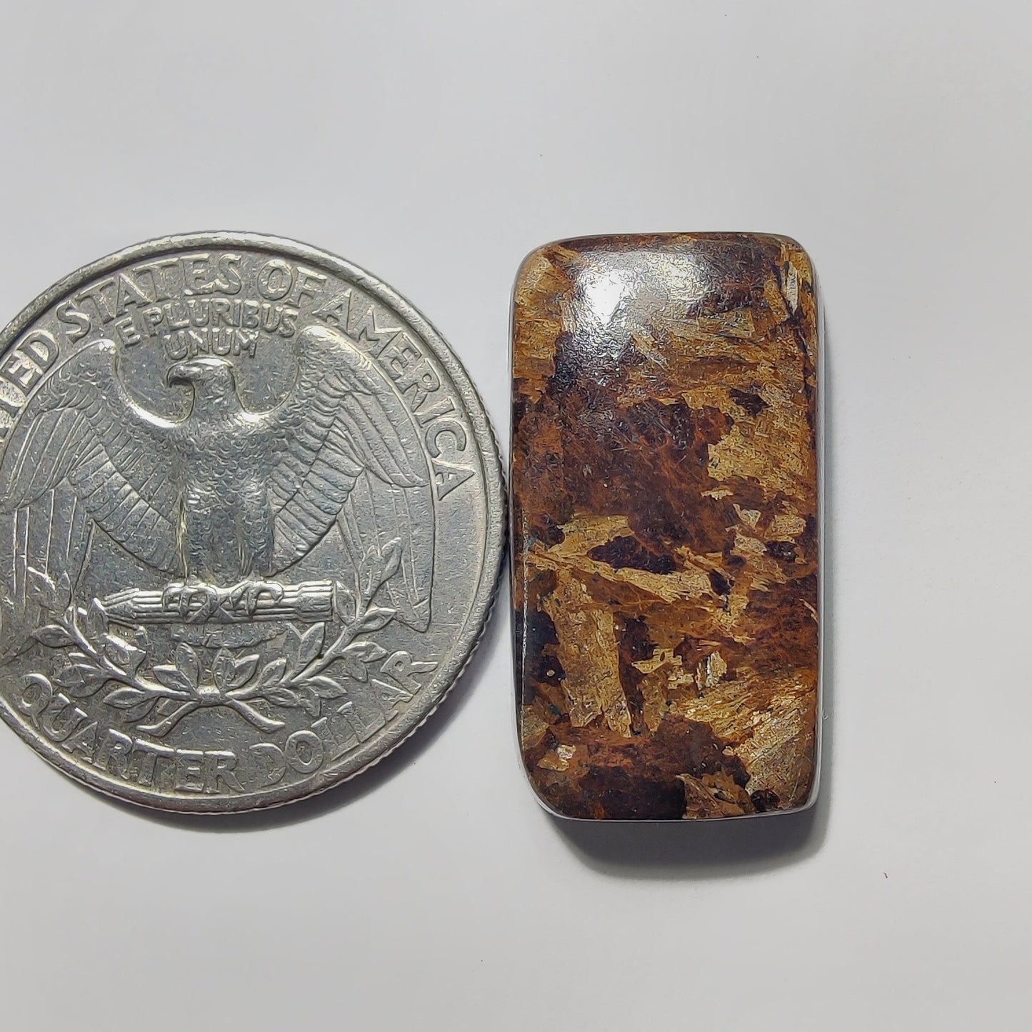 Bronzite gemstone cabochon - natural crystal healing stone for jewelry making by Gemivra