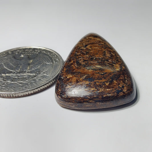 Bronzite gemstone cabochon - natural crystal healing stone for jewelry making by Gemivra