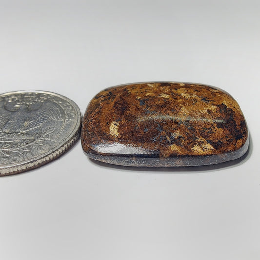 Bronzite gemstone cabochon - natural crystal healing stone for jewelry making by Gemivra