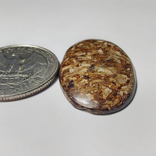 Bronzite gemstone cabochon - natural crystal healing stone for jewelry making by Gemivra