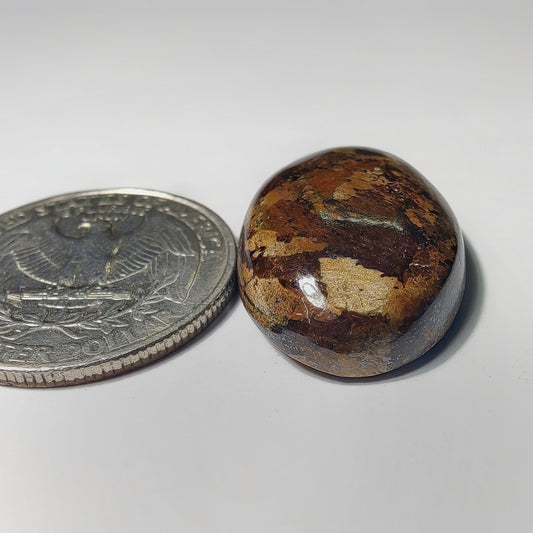 Bronzite gemstone cabochon - natural crystal healing stone for jewelry making by Gemivra