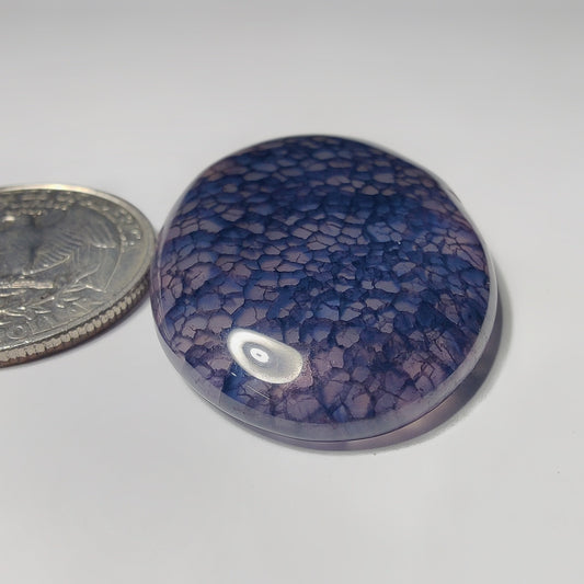 Dyed Agate gemstone cabochon - natural crystal healing stone for jewelry making by Gemivra