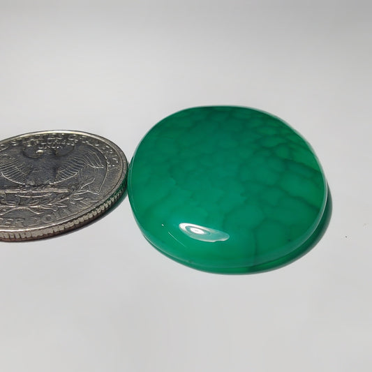 Dyed Agate gemstone cabochon - natural crystal healing stone for jewelry making by Gemivra