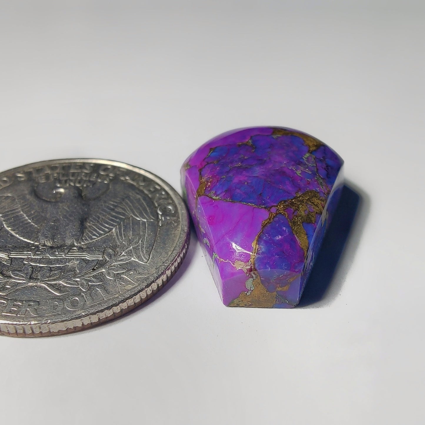 Mohave Turquoise gemstone cabochon - natural crystal healing stone for jewelry making by Gemivra