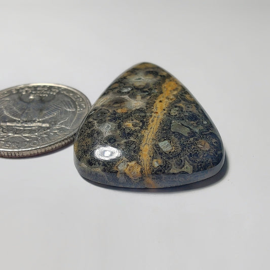 Leopard Skin Jasper gemstone cabochon - natural crystal healing stone for jewelry making by Gemivra