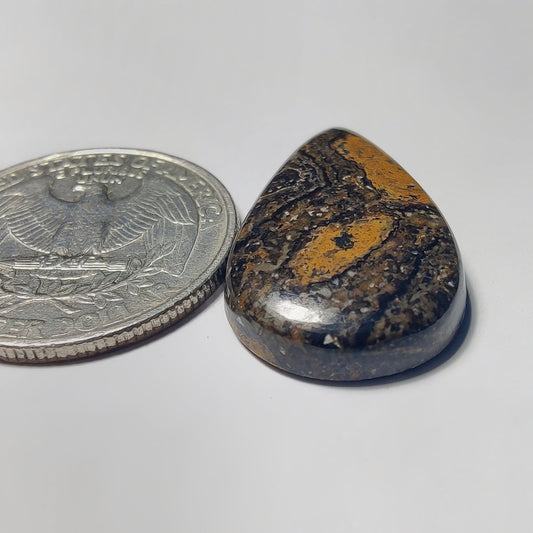 Stromatolite gemstone cabochon - natural crystal healing stone for jewelry making by Gemivra