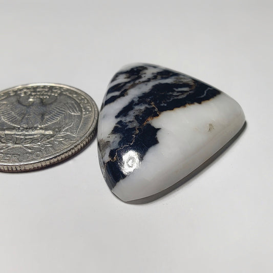 White Buffalo Turquoise gemstone cabochon - natural crystal healing stone for jewelry making by Gemivra