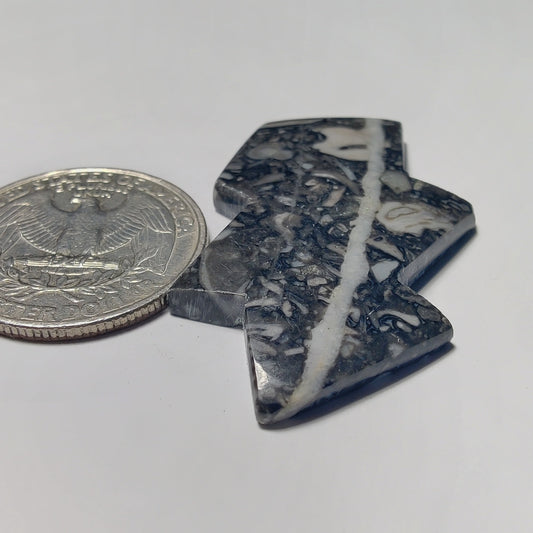 Orthoceras Jasper gemstone cabochon - natural crystal healing stone for jewelry making by Gemivra