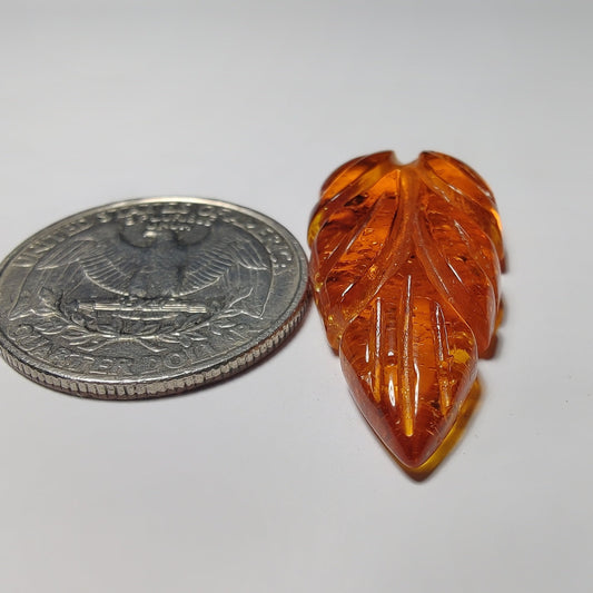 Amber gemstone cabochon - natural crystal healing stone for jewelry making by Gemivra