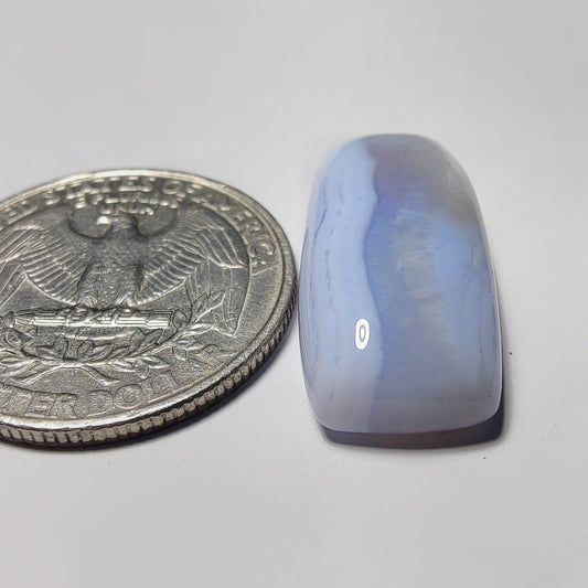 Blue Lace Agate gemstone cabochon - natural crystal healing stone for jewelry making by Gemivra
