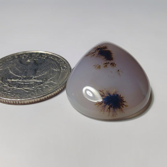 Scenic Dendritic Agate gemstone cabochon - natural crystal healing stone for jewelry making by Gemivra
