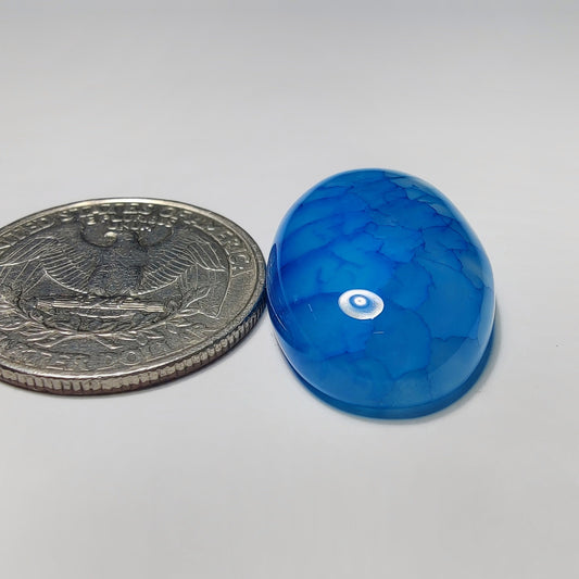 Dyed Banded Agate gemstone cabochon - natural crystal healing stone for jewelry making by Gemivra