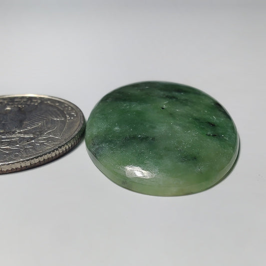 Nephrite gemstone cabochon - natural crystal healing stone for jewelry making by Gemivra